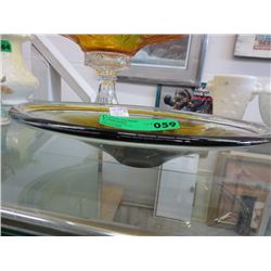 1960's Scandinavian art glass dish