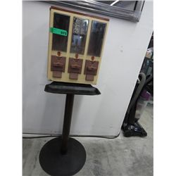 Coin operated nut and candy machine