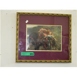 Print: "La Belle Dame Sans Merci" - framed