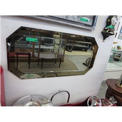 Beveled mirror, 40" x 20"