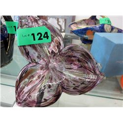 Murano glass flower, Italian, 8" x 7"