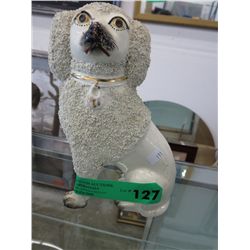Antique Staffordshire mantle poodle