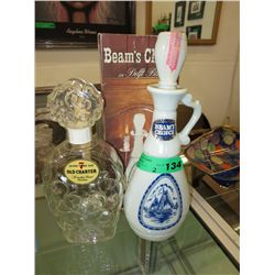 2 Collectible bourbon bottles