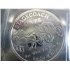 Image 1 : Stagecoach design 1 oz. Silver round