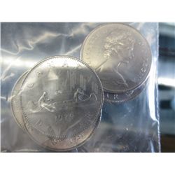 Lot of 5 Canadian coins, various years