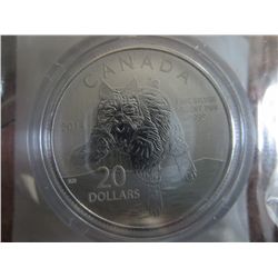 2014 Canada Silver $20.00 coin
