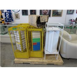 Skid of key blank turning displays