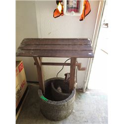 Wishing well water feature 40" tall, 21" dia