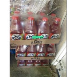 3 flats of Mott's Clamato juice Extra Spicy
