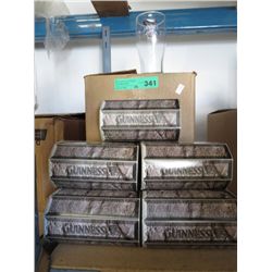Case of individually boxed Guinness beer glasses