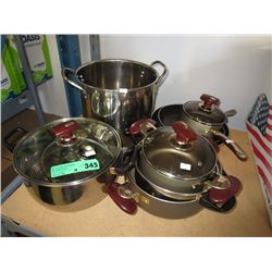 Set of pots and pans