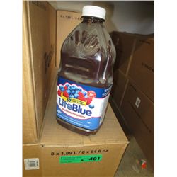 2 cases of LiteBlue Blueberry/Raspberry juice