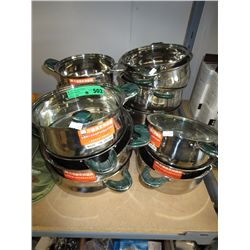 18 pots with double handles - NEW