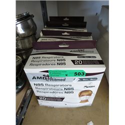 4 packages of N95 respirators