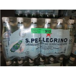 Case of San Pellegrino sparkling water