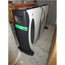 Electric space heater.