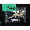 Image 1 : Rhinestone lizard brooch