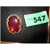 Image 1 : Vintage brooch with red stone
