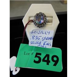 Vintage 40's .825 German silver ring