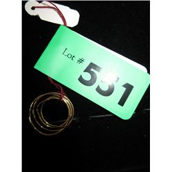 2 pairs of 10kt  Yellow Gold sleeper earrings