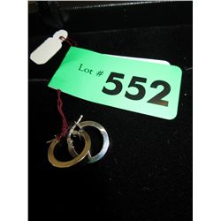 Pair of 14K White Gold earrings