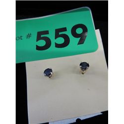 Pair of Sapphire stud earrings