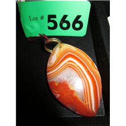 Agate pendant 2" x 1.5"