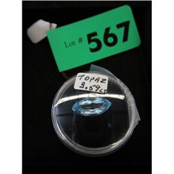 Faceted 3.59 carat Blue Topaz
