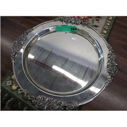 Large metal serving tray 15" dia.