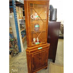 Vintage Take out veneer corner cabinet