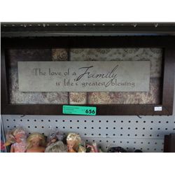 Inspiration wall plaque 14" x 8"