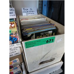 Box of collector comics