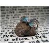 Image 5 : Butterfly Styled Silver Ring in Aquamarine Blue Quartz SIZE 6 TW. 2.6
