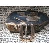Image 1 : STERLING SILVER & GOLD LADIES BELT BUCKLE SOUTHWESTERN STYLE & FRATERNAL CHARM STERLING SILVER