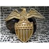 Image 1 : WWII ERA US NAVY STERLING SILVER OFFICER'S EAGLE HAT BADGE TW. 19.7 GRAMS
