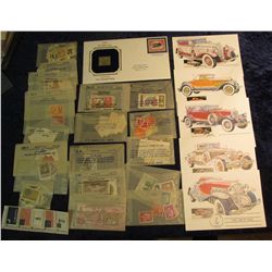 112. Large group of Stamp packets with various foreign stamps and several First Day Covers, some wit