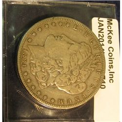 710. 1884 S Morgan Silver Dollar. F-12.