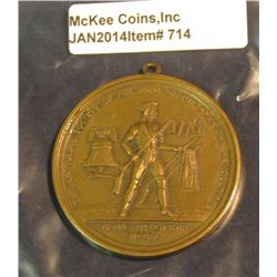714. 1940 Looped Bronze medal. 1776 The National Society of the Sons of the American Revolution. Goo