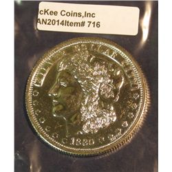716. 1880 Silver Dollar City Train Dollar Souvenir. 51mm.
