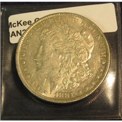 731. 1881 O Morgan Silver Dollar. EF-AU.