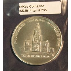 735 "Independence National Historical Park/Independence Hall", 52mm. 1.68 ozs.