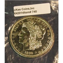 740. 1880 Silver Dollar City Train Dollar Souvenir. 51mm.