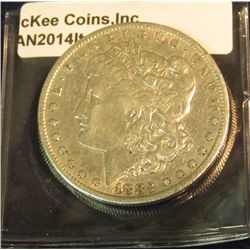 748. 1882 CC Morgan Silver Dollar. VF-EF.