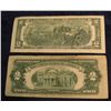 Image 2 : 1528. Series 2003 $2 F.R.N. & Series 1928G $2 U.S. Note.