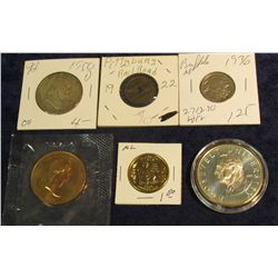 1536. 1936 P G-4 Buffalo Nickel; 1789 George Washington Medal in original U.S. Mint cellophane; Pitt
