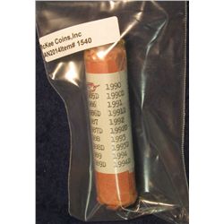 1540. 1975-99 P & D Complete Set of Lincoln Cents in a roll.