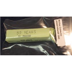 1542. 1950-1999 Fifty Years of fifty Pennies in a wrapper.