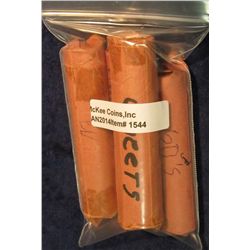 1544. (2) Rolls of Wheat Cents; roll of sixties, & a roll of seventies Lincoln Cents.