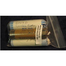 1546. Roll of (36) 1994 D Louisiana Purchase "Peace" Nickels BU; (2) Bankwrapped Rolls 2005 "Bison" 