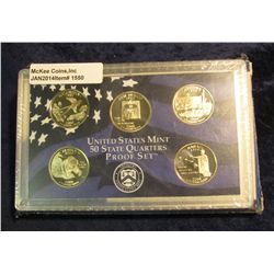 1550. 2008 S Proof Statehood Quarter Set. Original as issued.